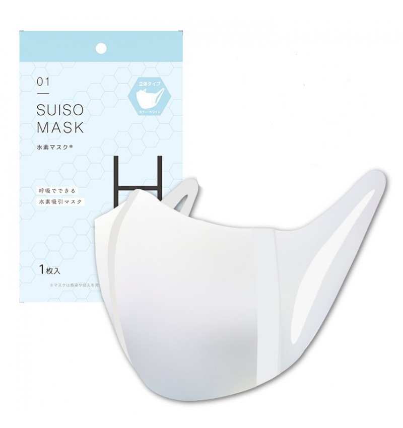 Kencos Антибактериальная маска для лица с водородом и гиалуроновой кислотой / Suiso Mark Hydrogen mask, 1 шт.