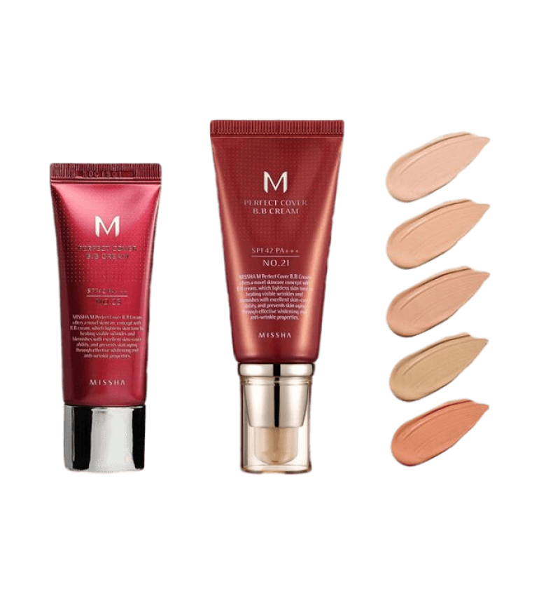 MISSHA BB Крем тональный многофункциональный BB M PERFECT COVER BB CREAM SPF42/PA+++ №27 Honey Beige, 20 мл.