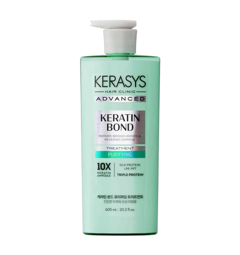 Aekyung Бальзам для поврежденных волос и чувствительной кожи головы Kerasys Advanced Keratin Bond Purifuing 600мл