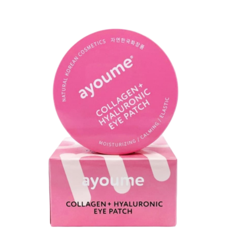 Ayoume Гидрогелевые патчи с коллагеном и гиалуроновой кислотой Collagen + Hyaluronic Eye Patch 60шт