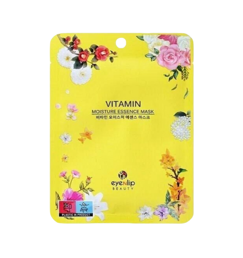 Eyenlip Тканевая маска для лица для сияния кожи лица с витаминами Moisture Essence Mask Vitamin 25мл. 