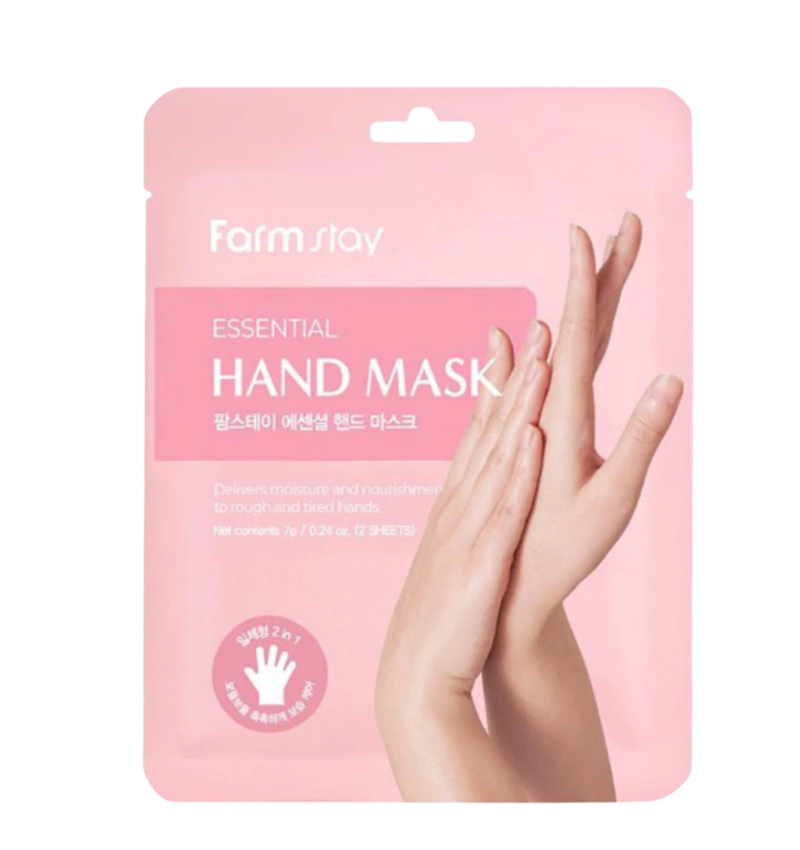 FarmStay Маска-перчатки для рук с гиалуроновой кислотой и мёдом, Essential Hand Mask 1шт