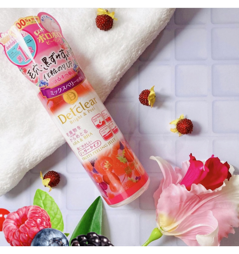 Meishoku Пилинг-гель с эффектом скатывания с ароматом ягод / Aha&bha Peeling Jelly, 180 мл.