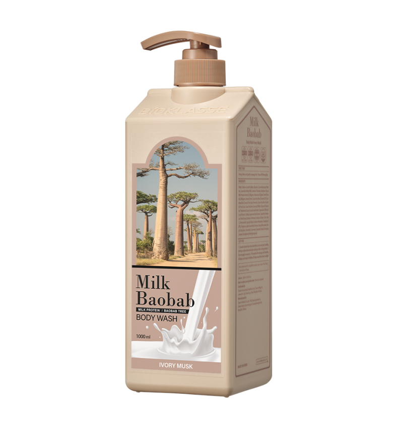 Milk Baobab Гель для душа с мускусом, Original Body Wash Ivory Musk, 1000 мл