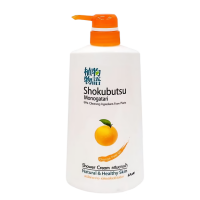 LION Shokubutsu Крем-гель для душа c апельсиновым маслом, Monogatari Shower Cream 500 мл.