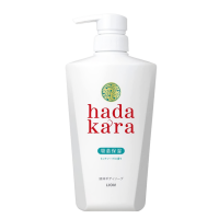 LION Увлажняющее жидкое мыло для тела с ароматом дорогого мыла,  Hadakara Body Soap 500 мл.