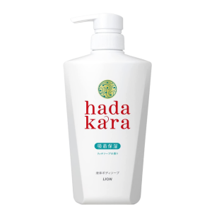 LION Увлажняющее жидкое мыло для тела с ароматом дорогого мыла,  Hadakara Body Soap 500 мл.