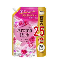 Lion Aroma Rich Catherine Кондиционер для белья с богатым ароматом натуральных масел Катрин 950мл мягкая упаковка