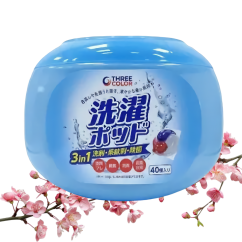 Three Color Капсулы для стирки с кондиционером парфюмированные с пятновыводителе Сакура 40 шт 600 гр