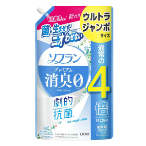 Lion Soflan Кондиционер для белья, натуральный аромат луговых трав / Premium Deodorizer 107 Herb, 1520 мл мягкая упаковка