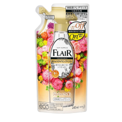 KAO Flair Fragrance Charming Bouquet Кондиционер-спрей "Humming" для тканей (c арома-сенсорами, элегантный аромат цветочного букета) 240 мл, мягкая упаковка