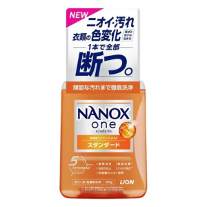Lion "Nanox One Standard" Концентрированное жидкое средство для стирки белья, против стойких загрязнений 380 мл.