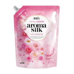 Lion Aroma Silk Pink Кондиционер для белья, аромат розы 2,1 л в мягкой упаковке на 70 стирок