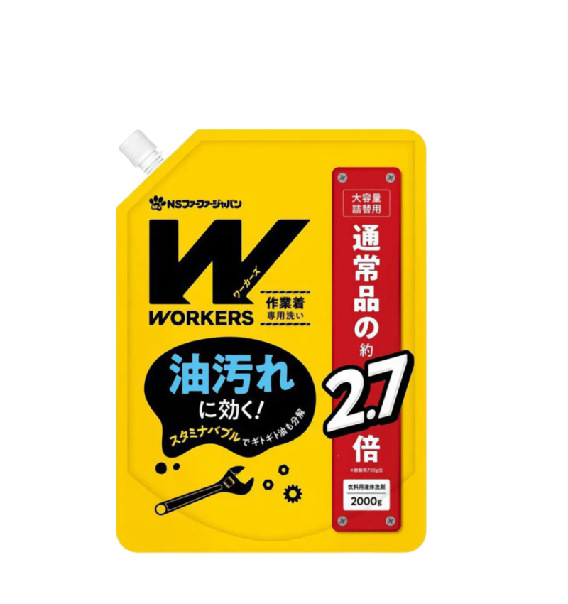 NS FaFa Жидкое средство для стирки сильнозагрязненной одежды и въевшихся пятен Workers Liquid Detergent, 2000 мл.