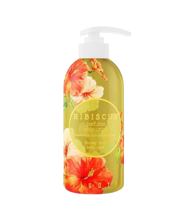 Jigott Парфюмированный лосьон для тела с экстрактом гибискуса / Hibiscus Perfume Body Lotion, 500 мл.