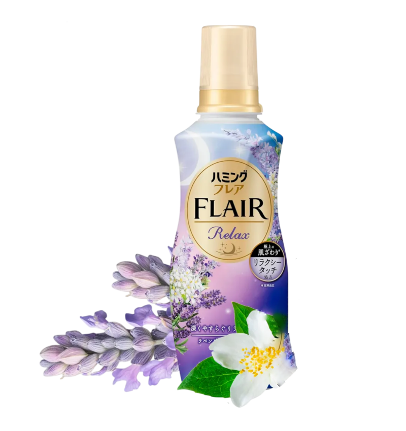 KAO Flair Кондиционер для белья концентрированный, с ароматом лаванды и жасмина Fragrance Relax 510мл