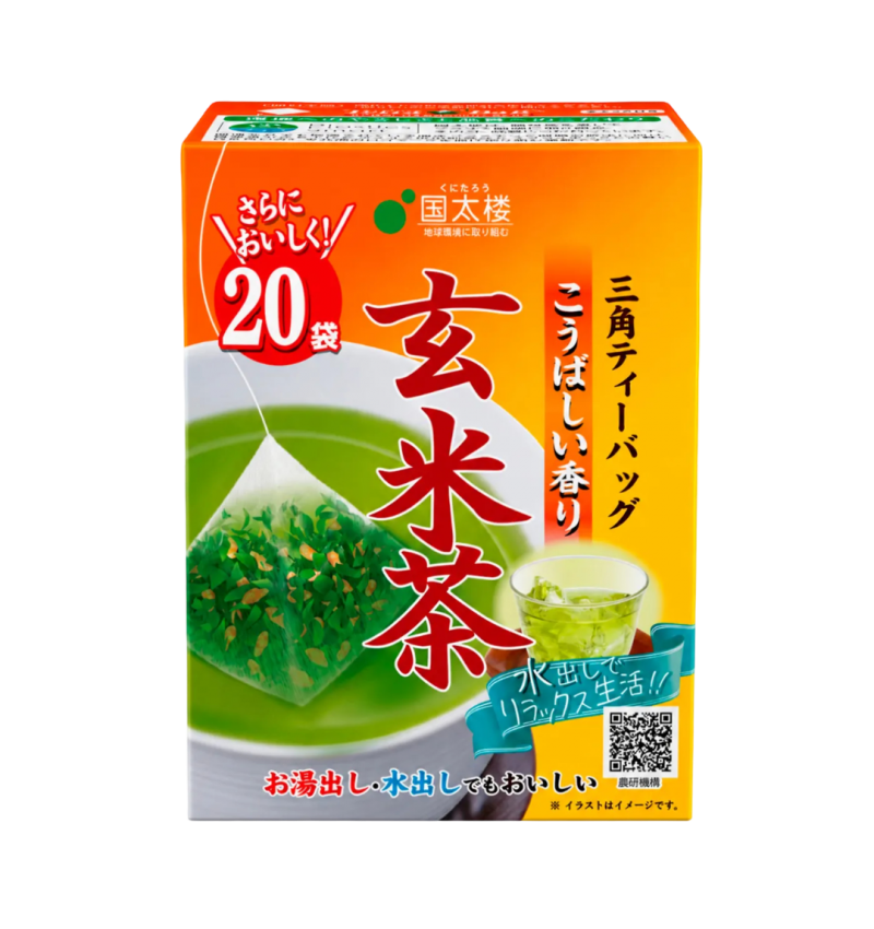 Kunitaro Японский чай зелёный Генмайча с матча и обжаренным рисом AVANCE Brown Rice Tea 2гр*20шт