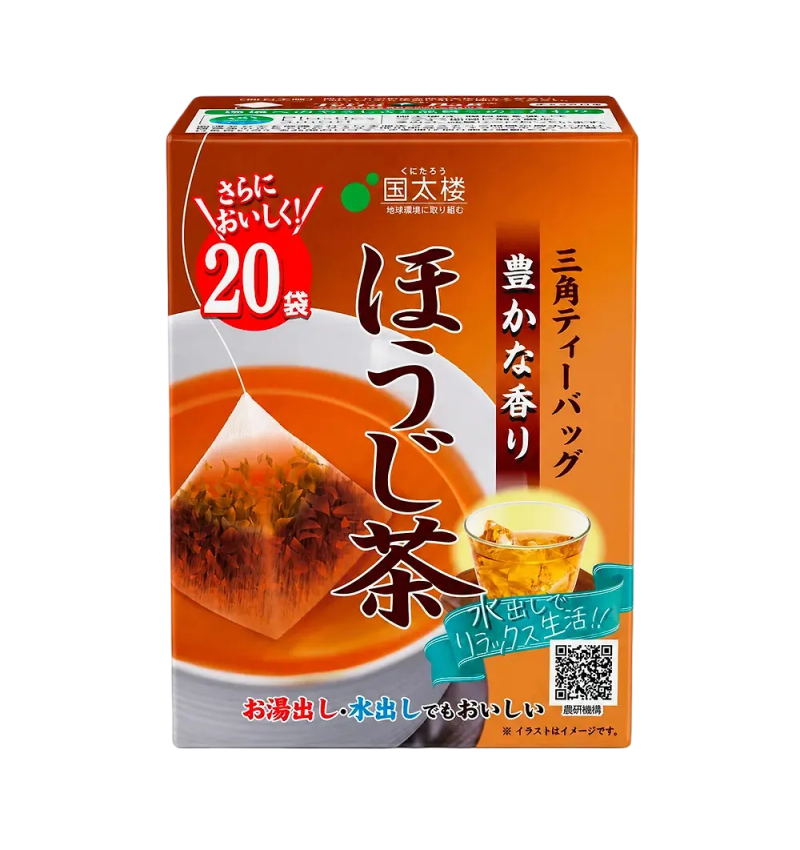 Kunitaro Японский чай зелёный обжаренный в пирамидках Ходзича, Avance Roasted Green Tea, 2гр*20 шт.