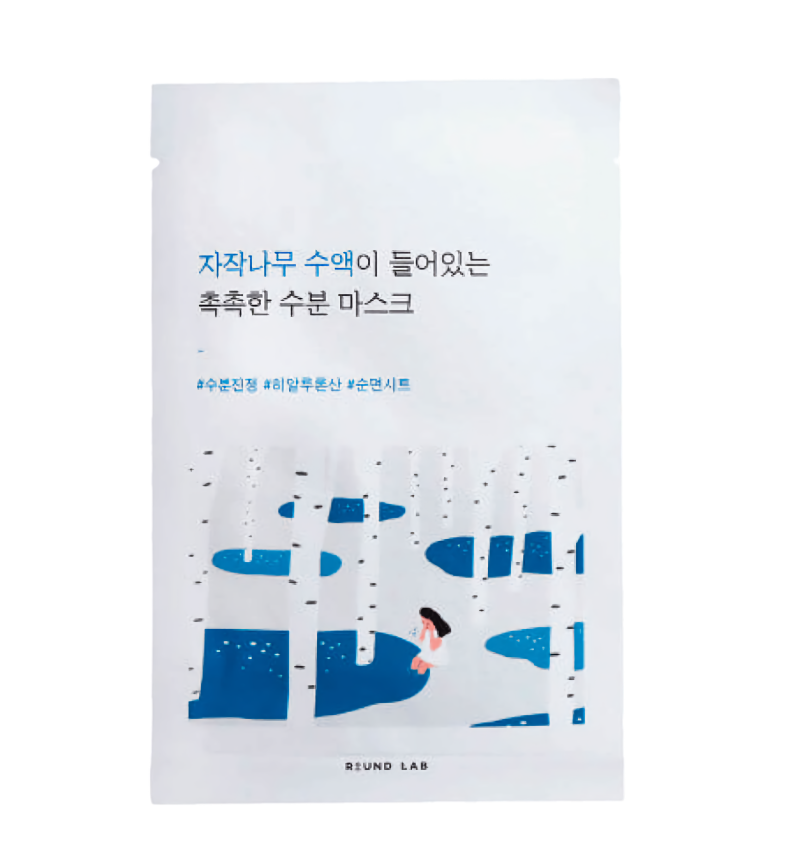 Round Lab Тканевая маска увлажняющая с березовым соком Birch Juice Moisturizing Mask, 25 мл.