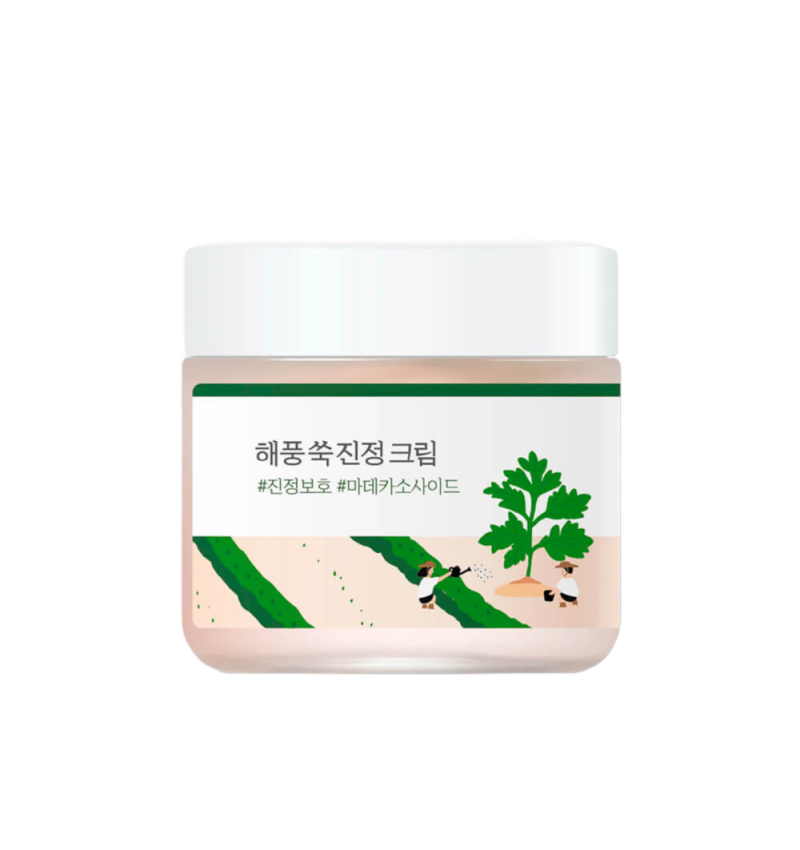 ROUND LAB Успокаивающий крем для лица с полынью, Mugwort Calming Cream 80 мл