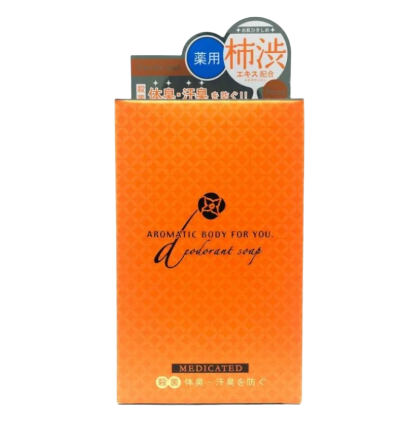 PELICAN Ароматическое мыло с хурмой против неприятного запаха, Aromatic Soap Kakishibu 100гр