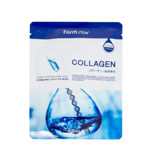 FarmStay Тканевая маска для лица с коллагеном Visible Difference Mask Sheet Collagen 1 шт