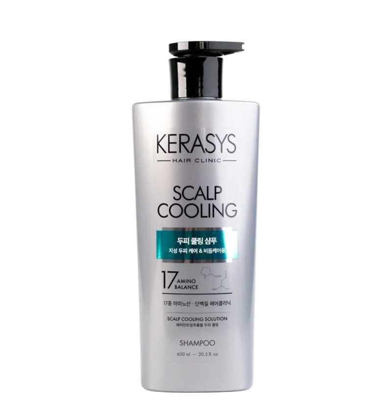 Kerasys Scalp Cooling Шампунь для волос Уход за жирной кожей головы склонной 600мл.