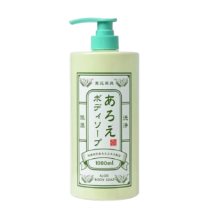 KUMANO YUSHI Увлажняющее жидкое мыло для тела с экстрактом алоэ, Mihana Aloe Body Soap 1000мл.