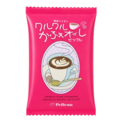 PELICAN Мыло для тела c ароматом кофе с молоком, Kurukuru Cafe Au Lait 80г.
