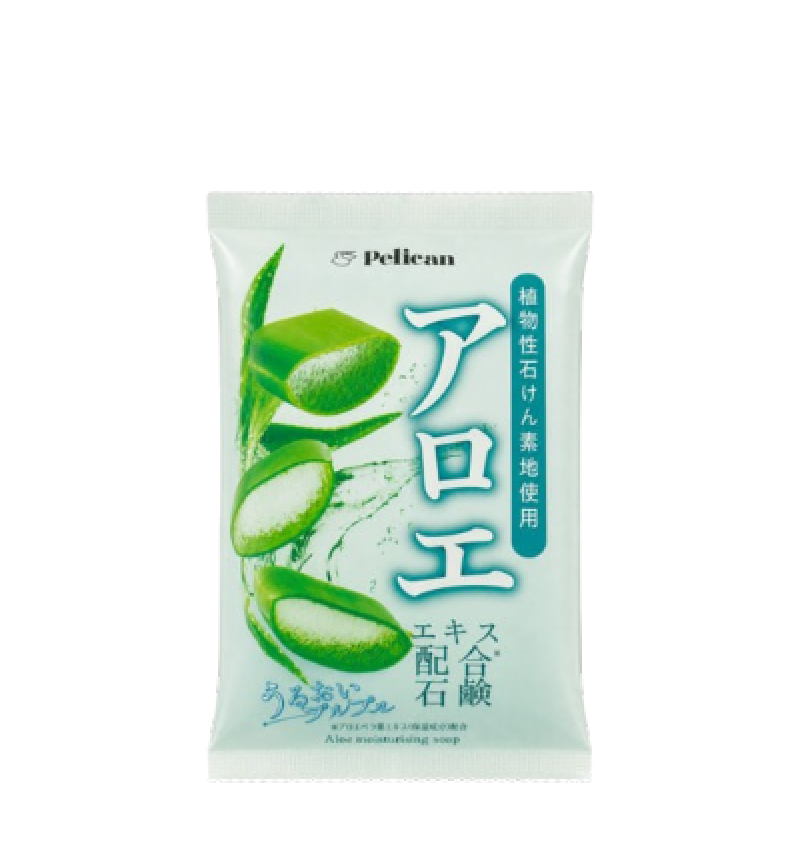 PELICAN Увлажняющее мыло с экстрактом алоэ вера, Moisture Soap Aloe 75г.