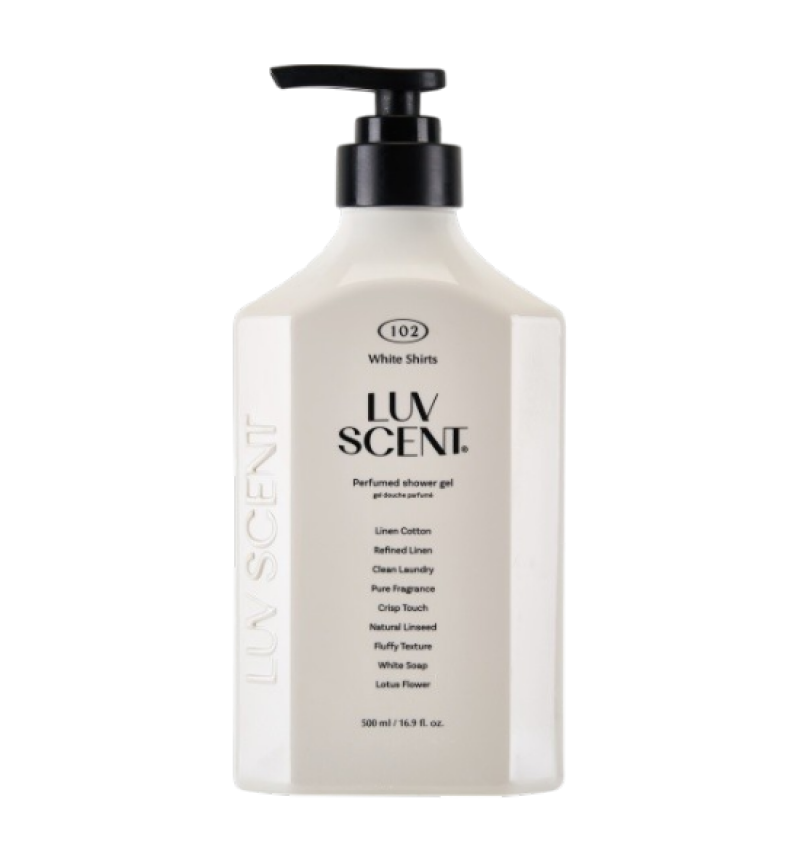 Kerasys Парфюмированный гель для душа Белый Лён, Luv Scent Perfumed Shower Gel 500 мл