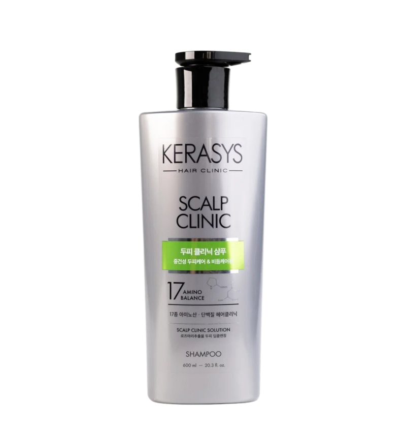 Kerasys Шампунь для нормальной и сухой кожи головы Scalp Clinic Shampoo 600мл