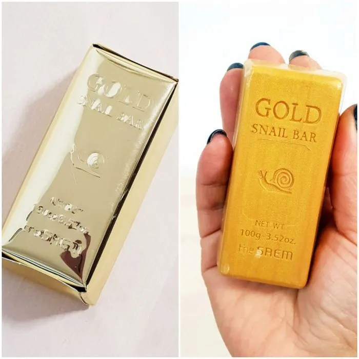 The Saem Мыло для умывания с улиткой, золотом и оливой 100 г.