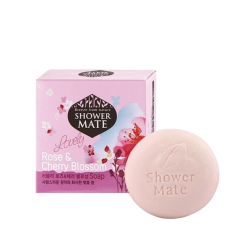 KeraSys Мыло косметическое "Роза и вишневый цвет" / Shower Mate Lovely Rose & Cherry Blossom Soap, 100 гр.