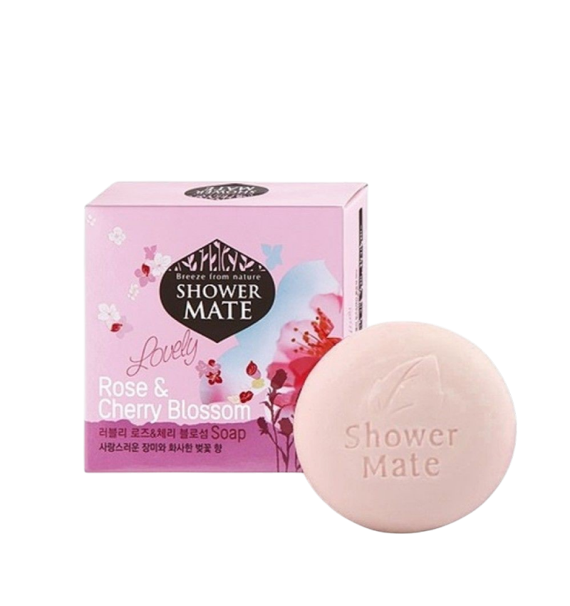 KeraSys Мыло косметическое "Роза и вишневый цвет" / Shower Mate Lovely Rose & Cherry Blossom Soap, 100 гр.