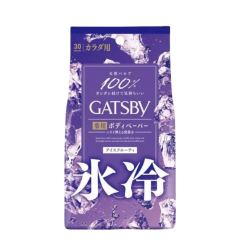 Mandom Мужской дезодорант в форме салфеток Ледяные фрукты Gatsby Body Wipes Deodorant Ice-Type 30шт
