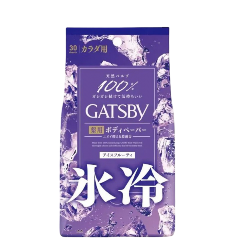 Mandom Мужской дезодорант в форме салфеток Ледяные фрукты Gatsby Body Wipes Deodorant Ice-Type 30шт