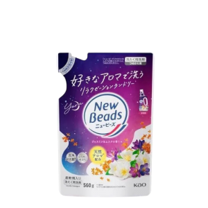 КАО New Beads Мягкий гель для стирки белья, с ароматом жасмина и мускуса,560 мл. мягкая упаковка