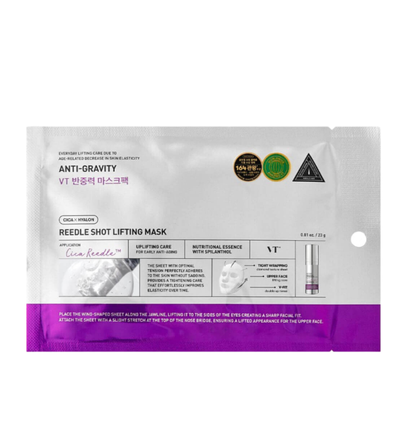VT Cosmetics Лифтинг-маска для овала лица с микроиглами Reedle Shot Lifting Mask 1шт