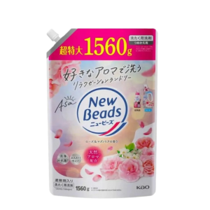 КАО New Beads Мягкий гель для стирки белья "Цветочный люкс", с ароматом розы и магнолии,1560 мл. м/у
