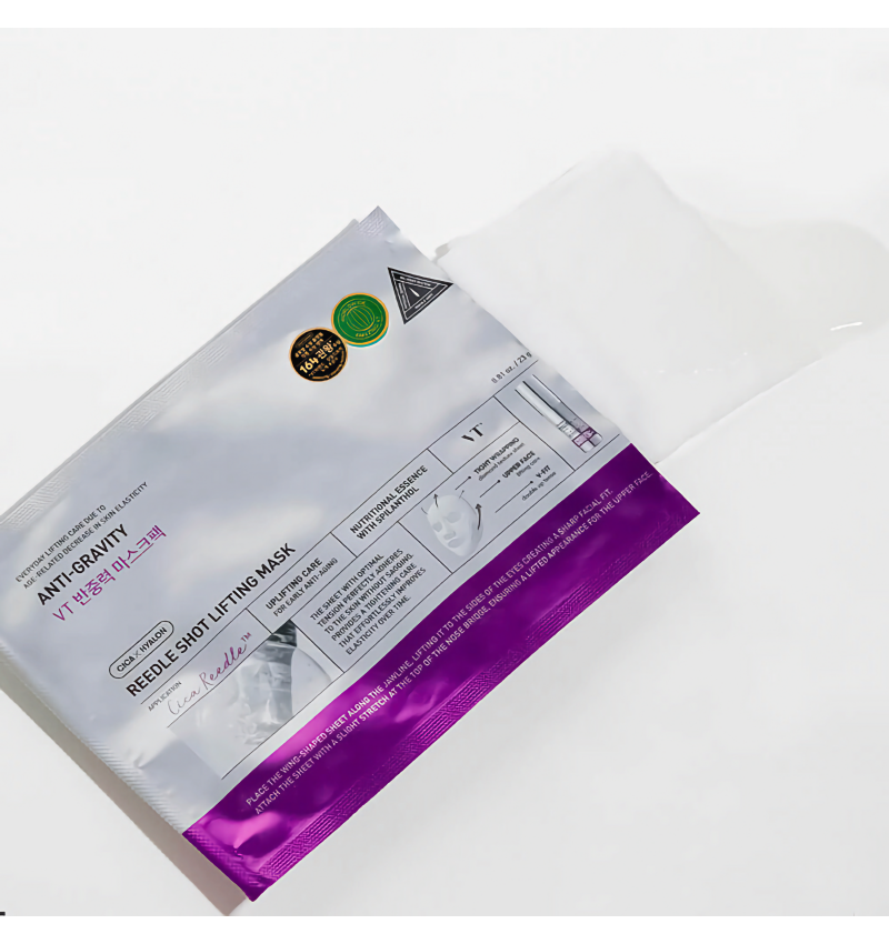 VT Cosmetics Лифтинг-маска для овала лица с микроиглами Reedle Shot Lifting Mask 1шт