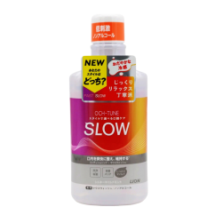 LION Ополаскиватель для полости рта бесспиртовой лёгкая прохлада OCH-TUNE Mouse SLOW Silky Mild 600мл