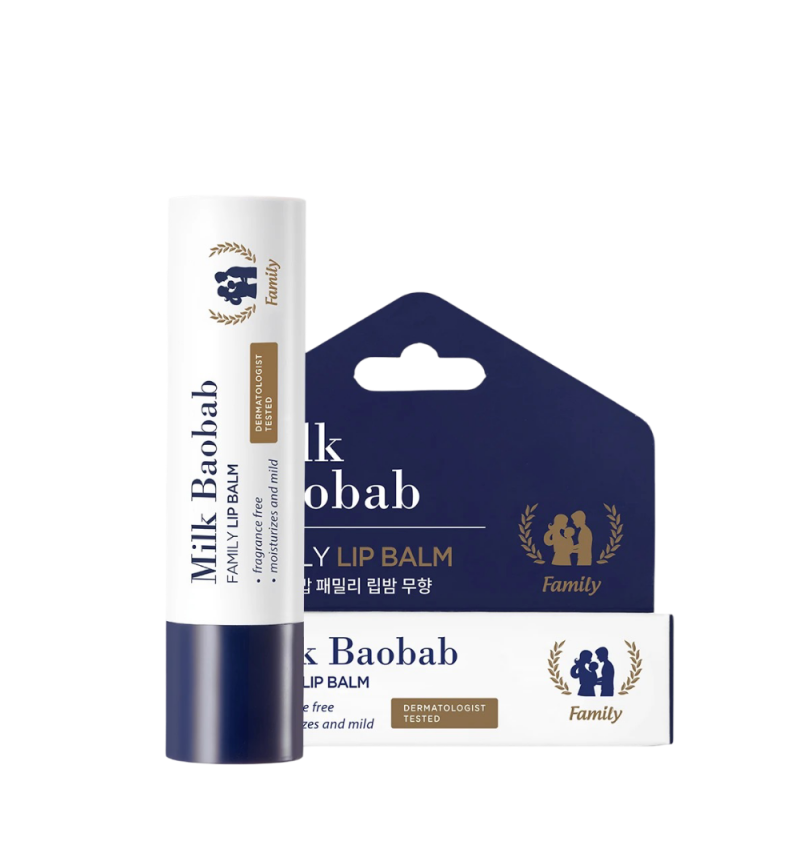 Milk Baobab Бальзам бесцветный для губ семейный, Family Lip Balm 3.5 гр