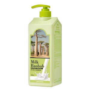 Milk Baobab Гель для душа с ароматом лайма, бергамота и базилика Lime & Basil, 1000 мл