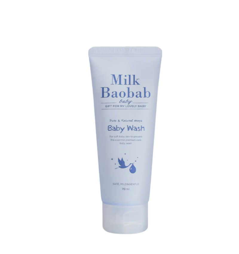Milk Baobab Детский гель для душа, Baby Wash All in one Travel Edition, 70 мл