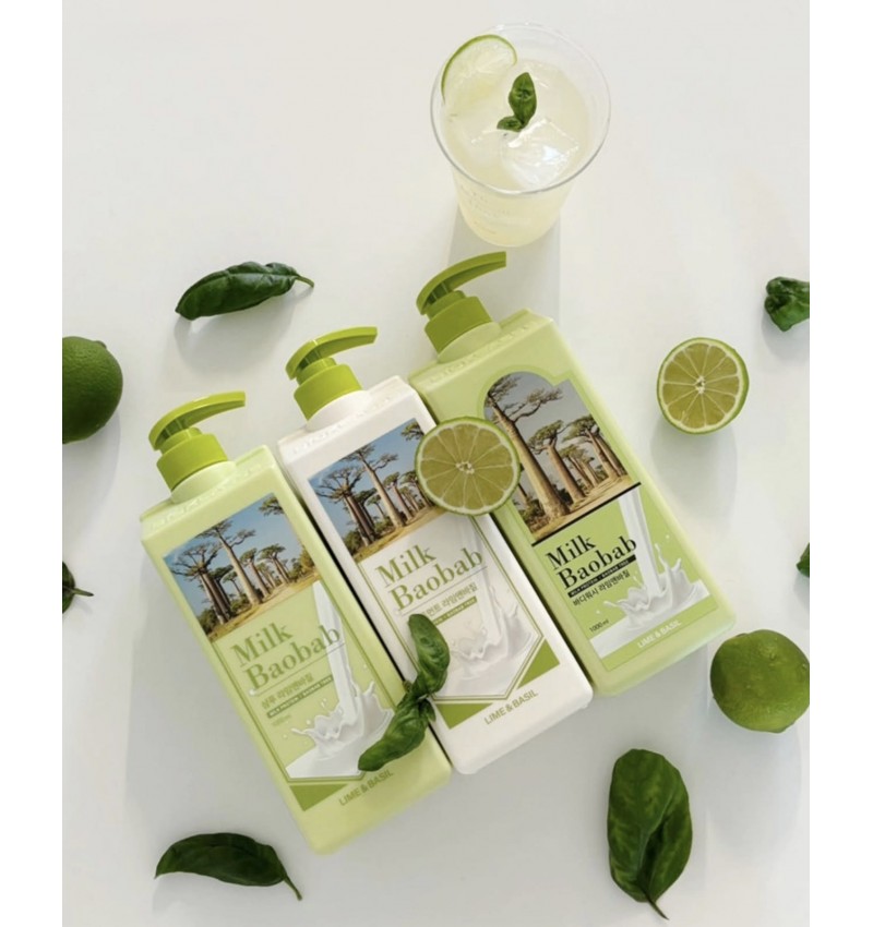 Milk Baobab Бальзам для волос с ароматом лайма и базилика / Treatment Lime and Basil 1000 мл