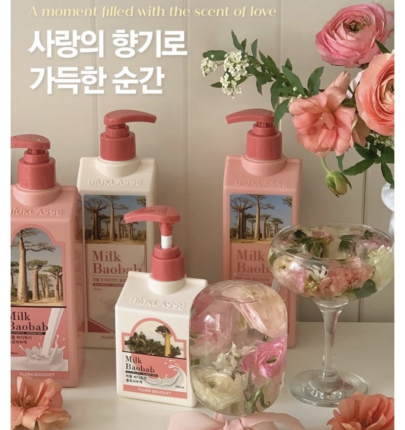 Milk Baobab Гель для душа с ароматом цветов, Pefume Body Wash Flora Bouquet, 1000 мл