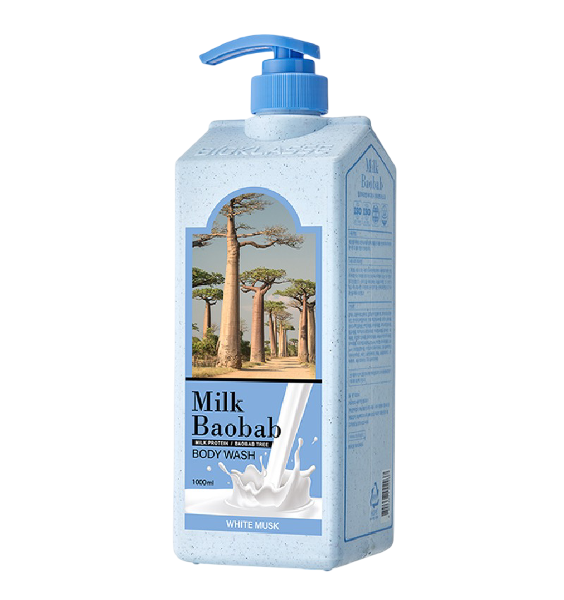 Milk Baobab Гель для душа с ароматом белого мускуса, Original Body Wash White Musk 1000 мл