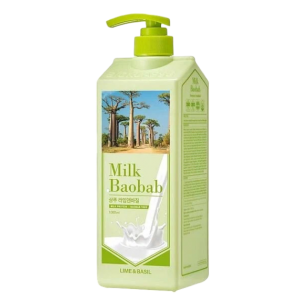 Milk Baobab Шампунь для волос с ароматом лайма и базилика. Shampoo Lime and Basil, 1000 мл