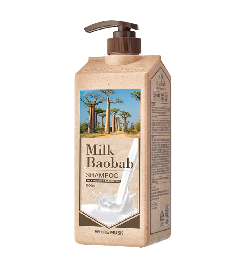 Milk Baobab Шампунь для волос с ароматом белого мускуса, Original Shampoo White Musk 1000 мл			